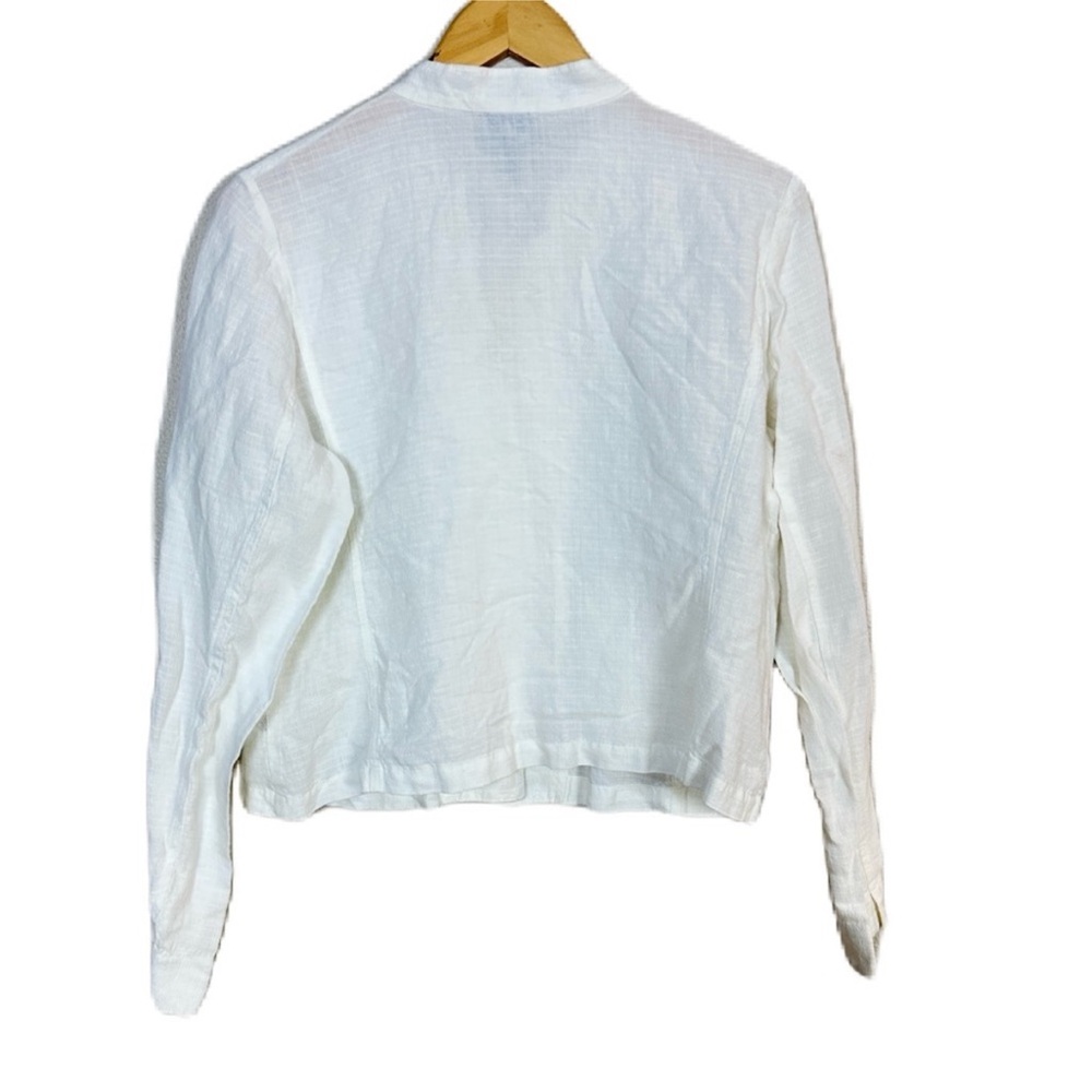 Eileen Fisher White Line Blend‎ Jacket Long Sleeve Women’s Medium - Picture 2 of 5
